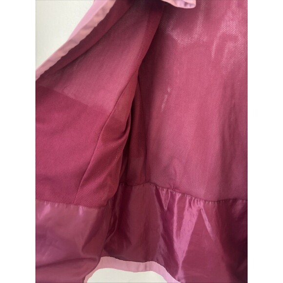 Avalanche Women’s Lightweight Zip-Up Windbreaker Jacket Roll Hood Sz L Rose Pink - Picture 4 of 7